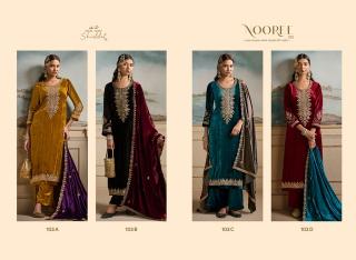 Shiddat nooree 103 wholesale dress materials new catalogue